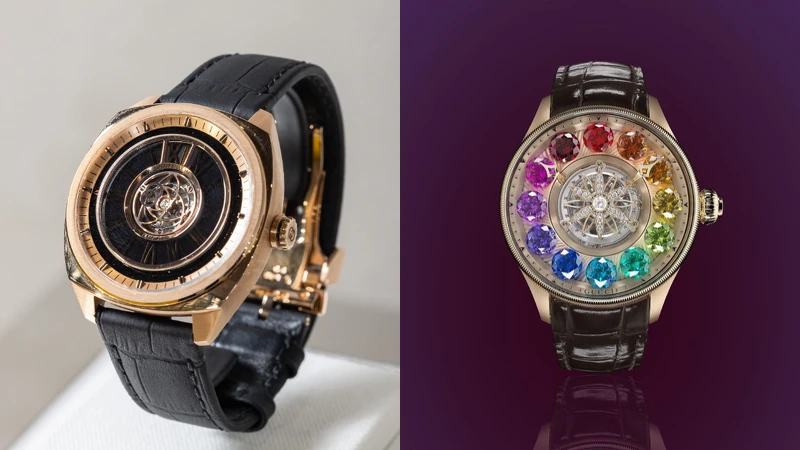 Gucci Interlocking跳時陀飛輪、G-Timeless Planetariumzo飛行陀飛輪。