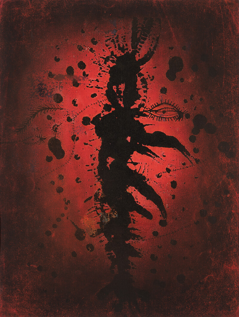 草間彌生,《自畫像》,1953,29.5 × 22.4 cm,粉彩、墨水、紙,W Collection,北師美術館提供 草間彌生,《自畫像》,1953,29.5 × 22.4 cm,粉彩、墨水、紙,W Collection,北師美術館提供