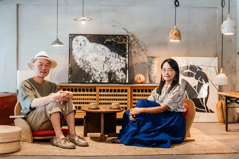 一嶼主理人蕭雅惠與望氣 一嶼主理人蕭雅惠與望氣