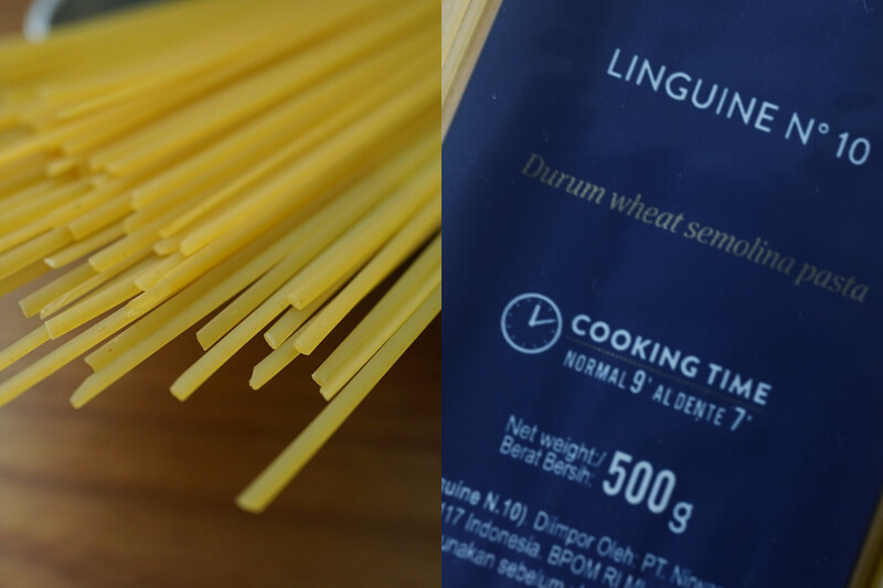 每個不同品牌的義大利麵包裝上都有標示兩種時間。 每個不同品牌的義大利麵包裝上都有標示兩種時間。