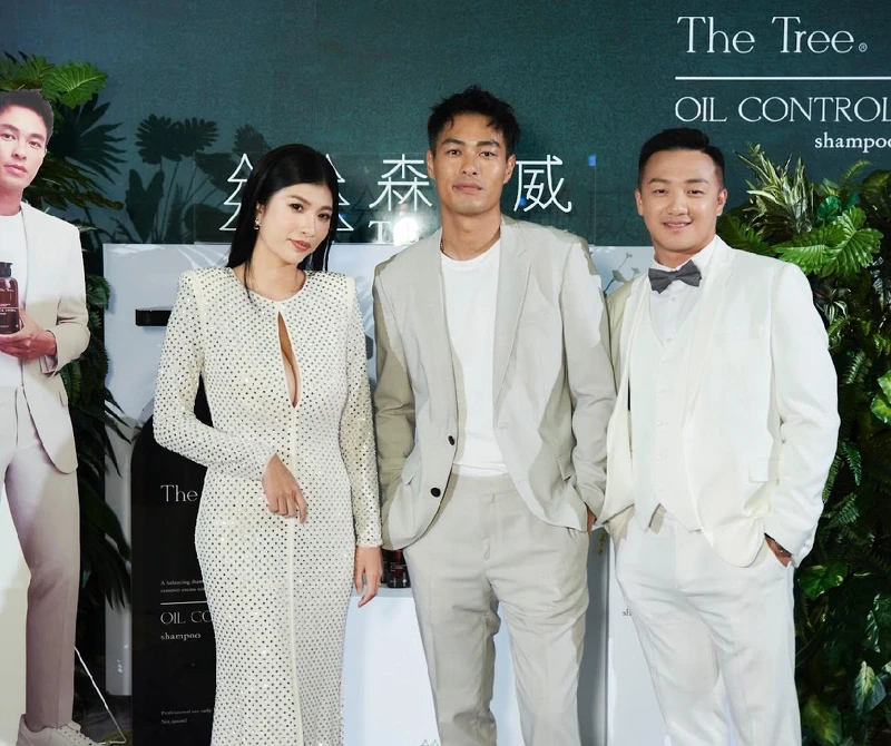 左 : 森挪威創辦人 孫佳琪,中 : 森挪威控油深層髮浴代言人楊祐寧,右 : 森挪威董事長 許宏壕 左 : 森挪威創辦人 孫佳琪,中 : 森挪威控油深層髮浴代言人楊祐寧,右 : 森挪威董事長 許宏壕