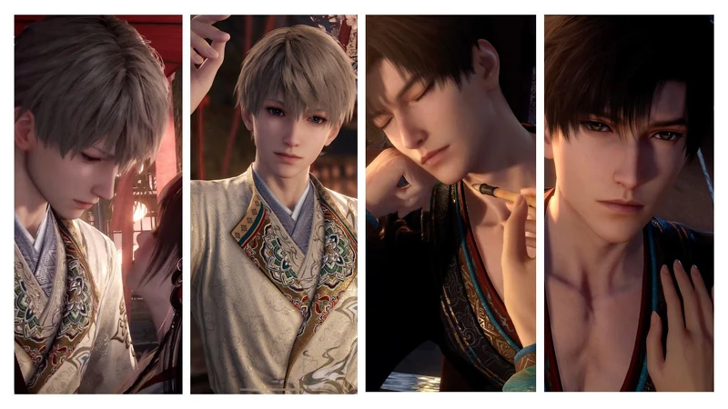 沈星回、黎深的卡面故事,主打中原的細緻優雅,他們的服飾紋樣繁複精緻,《戀與深空》畫風呈現各種細節與還原,帶領玩家百分百投入異域文化浪漫情懷。圖/擷取自《戀與深空》 沈星回、黎深的卡面故事,主打中原的細緻優雅,他們的服飾紋樣繁複精緻,《戀與深空》畫風呈現各種細節與還原,帶領玩家百分百投入異域文化浪漫情懷。圖/擷取自《戀與深空》