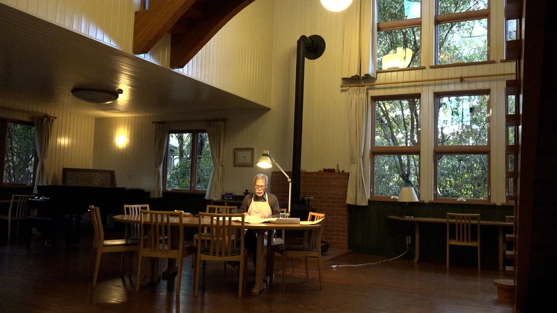 宮﨑駿的個人工作室被樹林圍繞，風景幽美靜謐