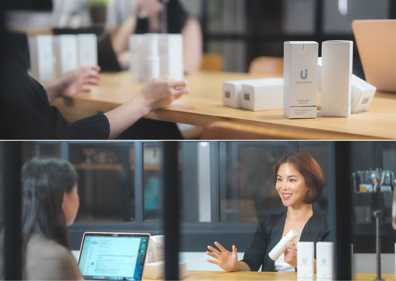 NUEXTROPY益菌噴霧在物品或肌膚上形成微生物保護膜,利用比利時專利益生菌活性成分和益生元「以菌制菌」原理,提供72小時長效保護。 NUEXTROPY益菌噴霧在物品或肌膚上形成微生物保護膜,利用比利時專利益生菌活性成分和益生元「以菌制菌」原理,提供72小時長效保護。