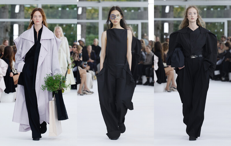 (左)EASE AND EASED、(中、右)FOLD TO FORM 主題系列。 (左)EASE AND EASED、(中、右)FOLD TO FORM 主題系列。