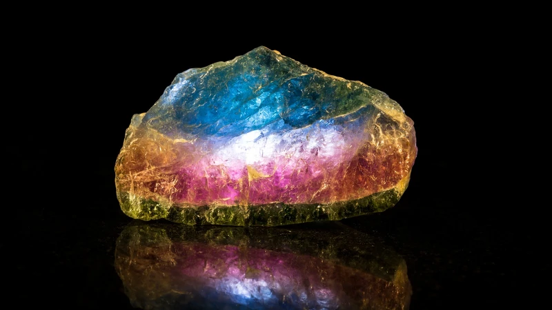 西瓜碧璽水晶示意圖