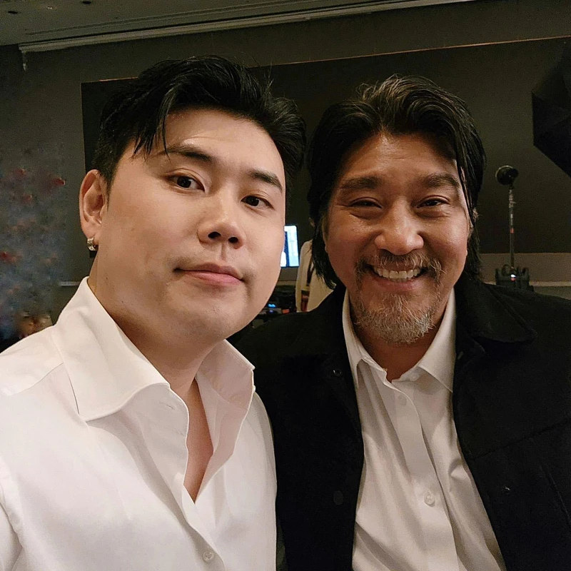 與李愛德華合照。 與李愛德華合照。