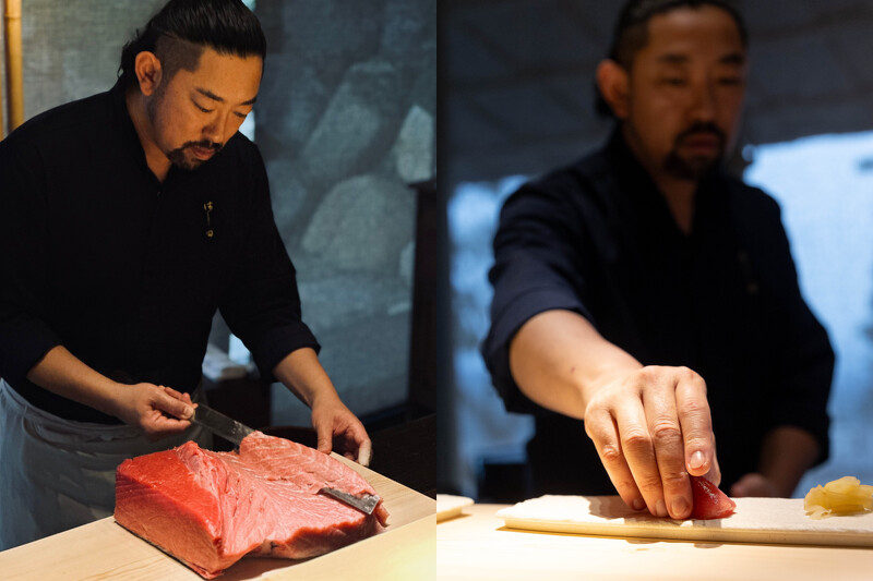 餐會重現了東京「橋田壽司」的樣貌。 餐會重現了東京「橋田壽司」的樣貌。