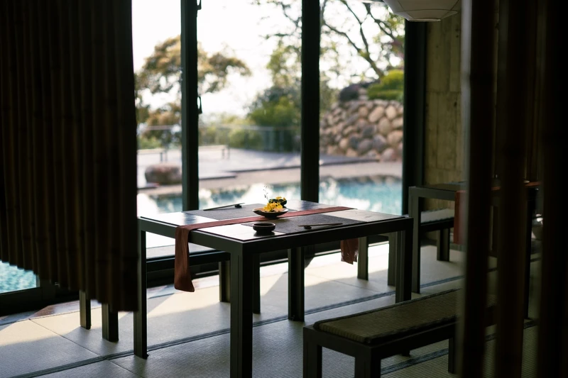 台中飛花落院餐廳空間。 台中飛花落院餐廳空間。