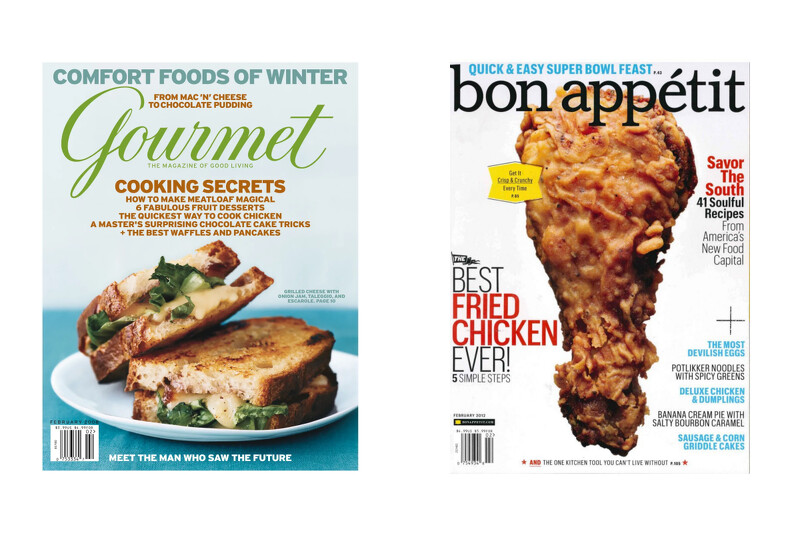 《Gourmet》與《Bon Appétit》。 《Gourmet》與《Bon Appétit》。