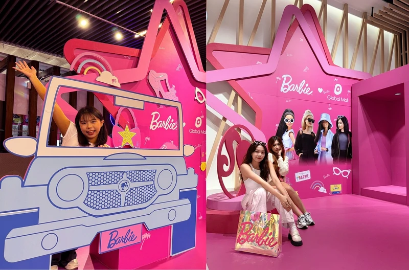 真人版芭比&trade;玩具拍照盒、互動打卡區吸引粉絲熱烈打卡拍照