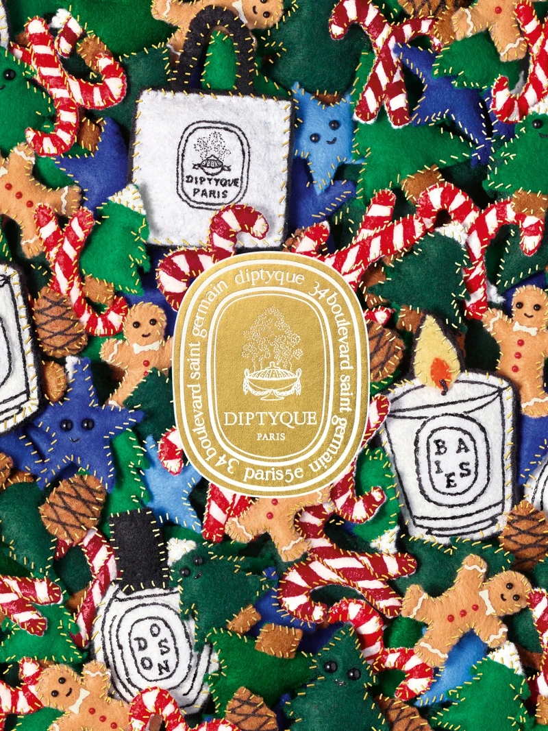 Diptyque 2024聖誕限量系列形象圖。 Diptyque 2024聖誕限量系列形象圖。