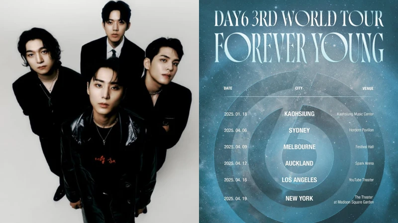 Photo / Live Nation Taiwan 理想國、Instagram@day6kilogram