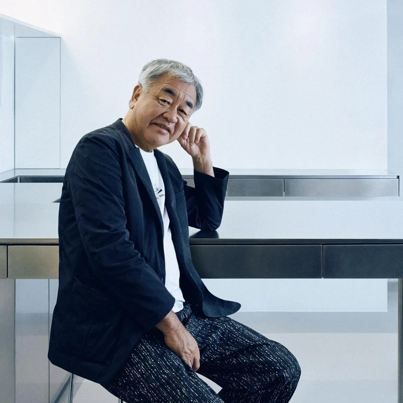 日本建築大師隈研吾(Kengo Kuma)。 日本建築大師隈研吾(Kengo Kuma)。