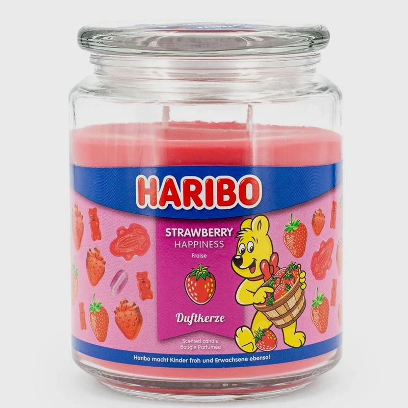 HARIBO香氛蠟燭- Strawberry Happiness歡樂草莓85g，NT390、300g，NT690、510g，NT890