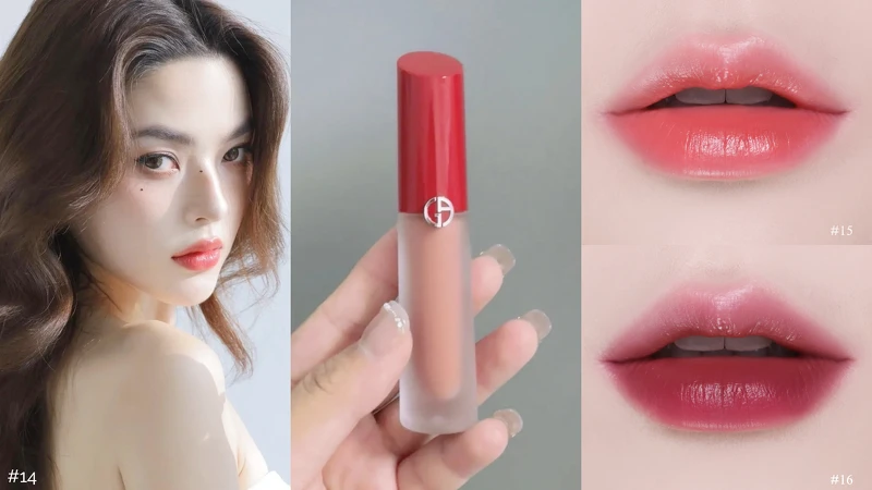 圖片來源:Armani Beauty&小紅書|奢華絲緞訂製水唇釉#14、#15、#16 4ml定價1,600元 圖片來源:Armani Beauty&小紅書|奢華絲緞訂製水唇釉#14、#15、#16 4ml定價1,600元