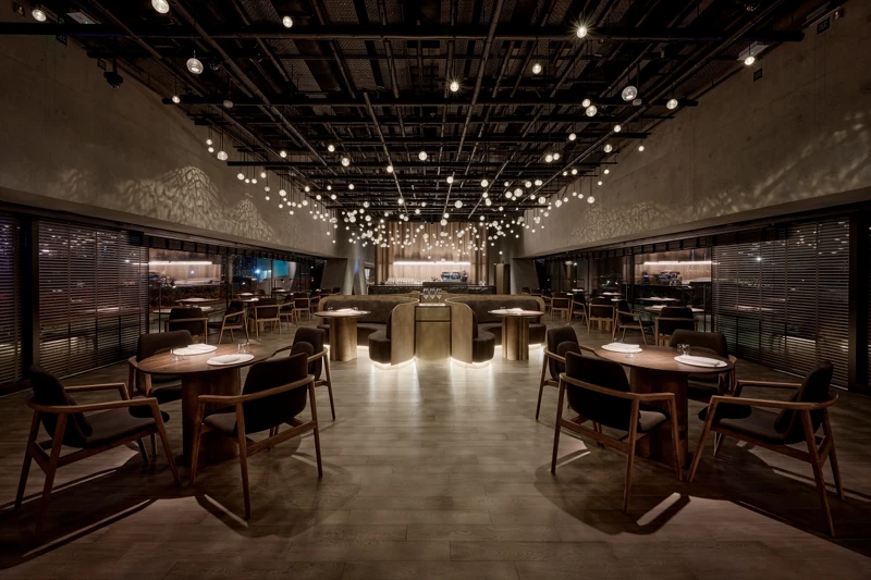 餐廳空間。 餐廳空間。