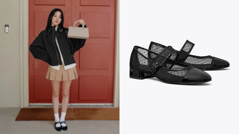 瑪莉珍拼色芭蕾高跟鞋 NT.13,900