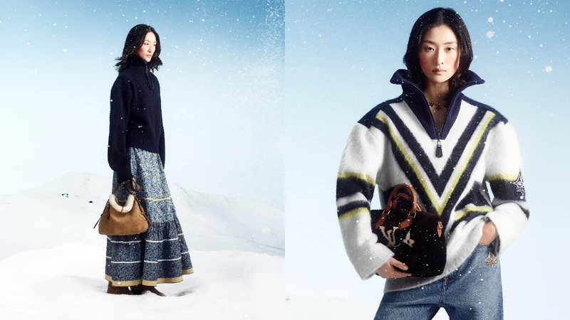 Louis Vuitton推出LV SKI 系列,品相完整,從褲裝到裙裝都是符合雪地時髦又保暖的機能需求。 Louis Vuitton推出LV SKI 系列,品相完整,從褲裝到裙裝都是符合雪地時髦又保暖的機能需求。