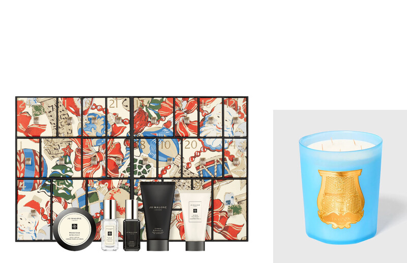 JO MALONE LONDON璀璨復古派對25天倒數月曆，推薦價NT17,400(DIAMOND TOWERS)，Trudon限量凡爾賽花園香氛蠟燭，推薦價NT25,980(DIAMOND TOWERS)。 