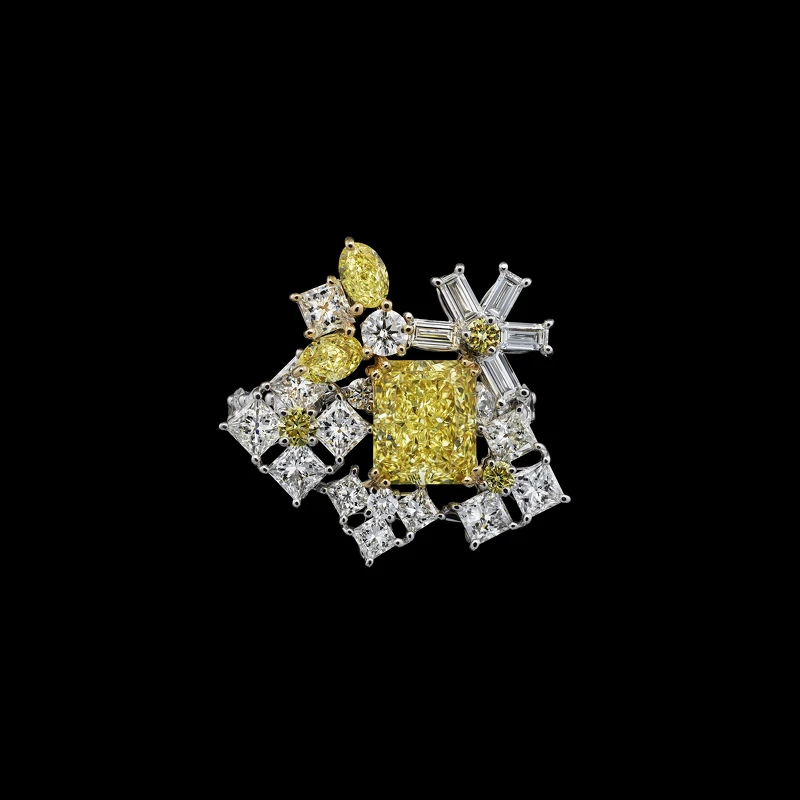 Diorigami Envol黃鑽戒指