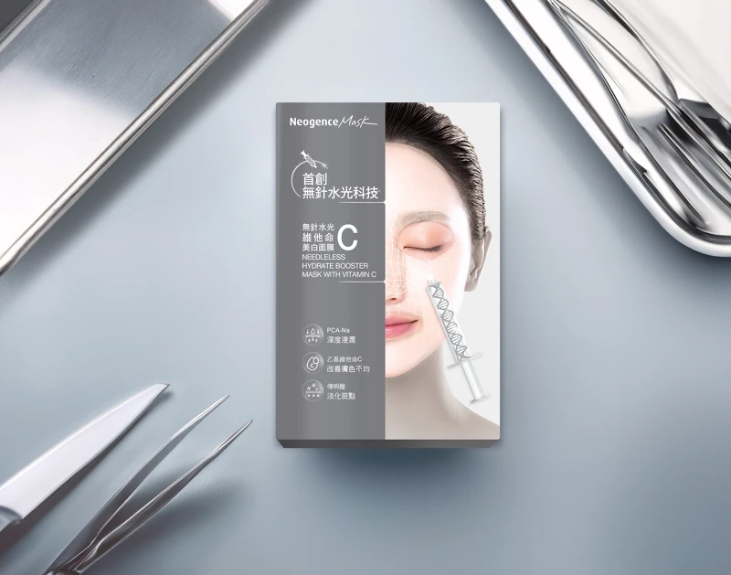 Neogence霓淨思無針水光維他命C緊緻面膜五入,NT299 Neogence霓淨思無針水光維他命C緊緻面膜五入,NT299