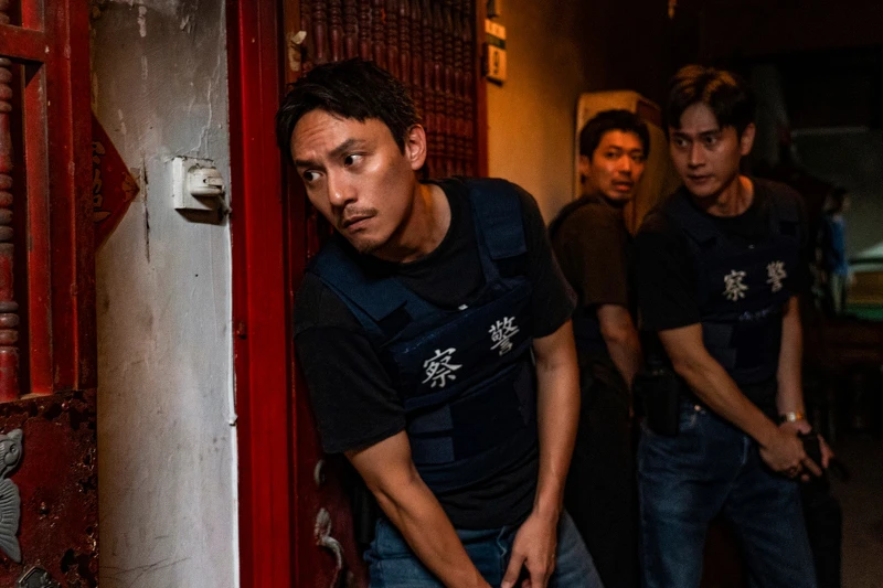 張震與王柏傑在《餘燼》中有許多精彩的打鬥戲碼。