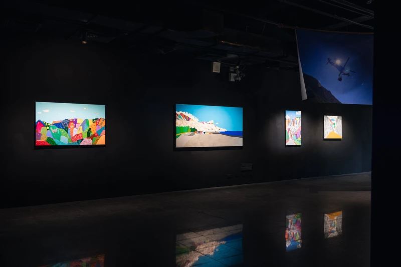 盧俊翰《地鳴後滄桑》，2018-2024，共11幅畫作，尺寸依場地而定，圖檔由哇大創意提供。