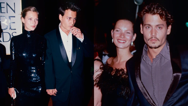 Kate Moss與強尼戴普談過一場轟動一時的戀情。