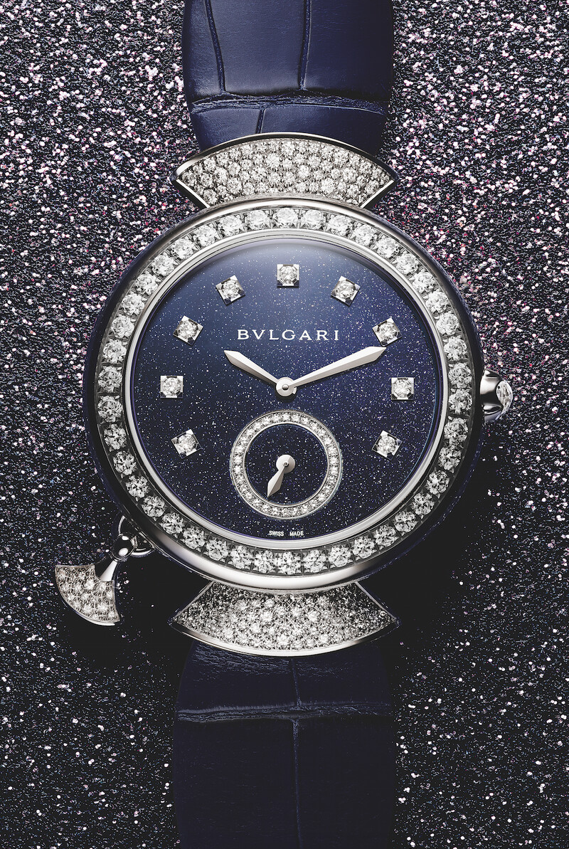 Divas’ Dream 系列三問珠寶腕錶,Bvlgari。 Divas’ Dream 系列三問珠寶腕錶,Bvlgari。