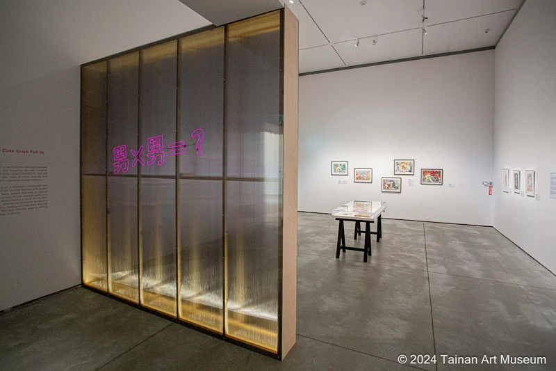 「吾妄之境」展覽探索BL如何在社會變遷的推動下,從一個小眾題材發展為獨立類別,(南美館提供) 「吾妄之境」展覽探索BL如何在社會變遷的推動下,從一個小眾題材發展為獨立類別,(南美館提供)