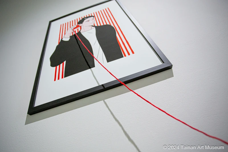 藝術家每日青菜為此次展覽製作全新的空間裝置,讓《Day Off》角色的情感互動突破二次元限制。(南美館提供) 藝術家每日青菜為此次展覽製作全新的空間裝置,讓《Day Off》角色的情感互動突破二次元限制。(南美館提供)