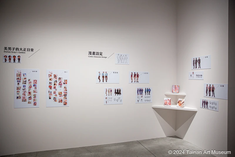 正在動映有限公司以日治時期大稻埕為背景的《竇蓮魁》角色設定解析。(南美館提供) 正在動映有限公司以日治時期大稻埕為背景的《竇蓮魁》角色設定解析。(南美館提供)