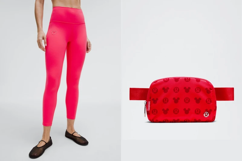 Disney x lululemon Align™ 高腰緊身褲 25” NT.3,680、Disney x lululemon Everywhere 腰包 NT.1,680