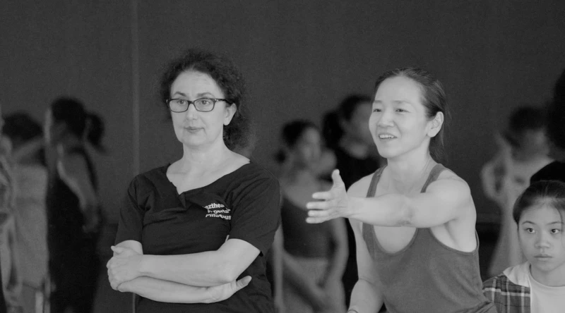 碧娜·鮑許《春之祭》重建排練照（提供：國立臺北藝術大學舞蹈學院、攝影：黎宇文）