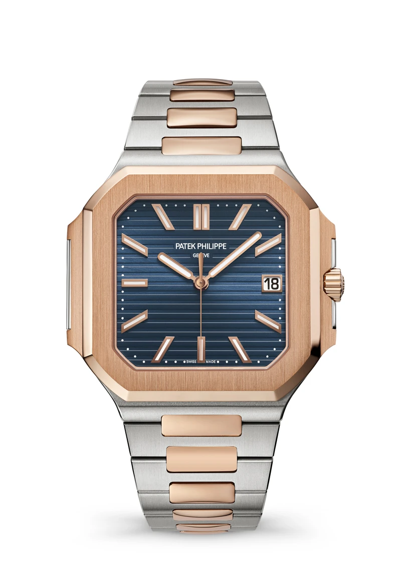 藍色面盤搭配玫瑰金與精鋼鏈帶腕錶(5821.1AR-001,NT 1.984.000) 藍色面盤搭配玫瑰金與精鋼鏈帶腕錶(5821.1AR-001,NT 1.984.000)