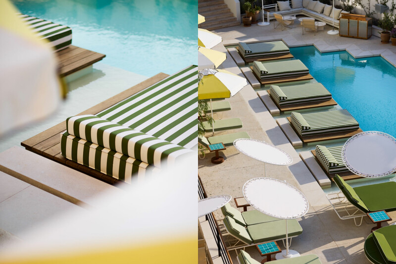 購得一日通行證就可獲得預訂的沙灘椅、太陽傘、水床與池畔小屋空間使用體驗。