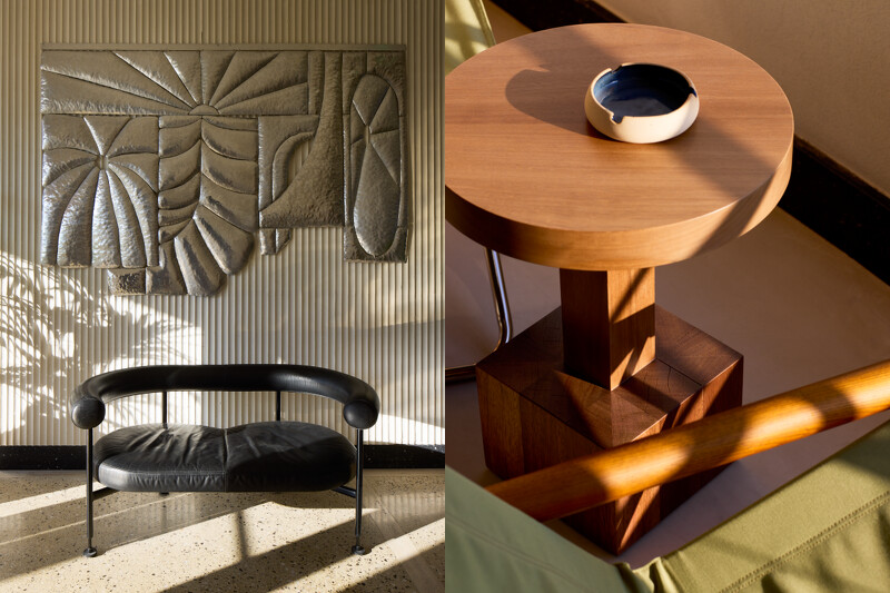 館內有許多七〇年代家具。