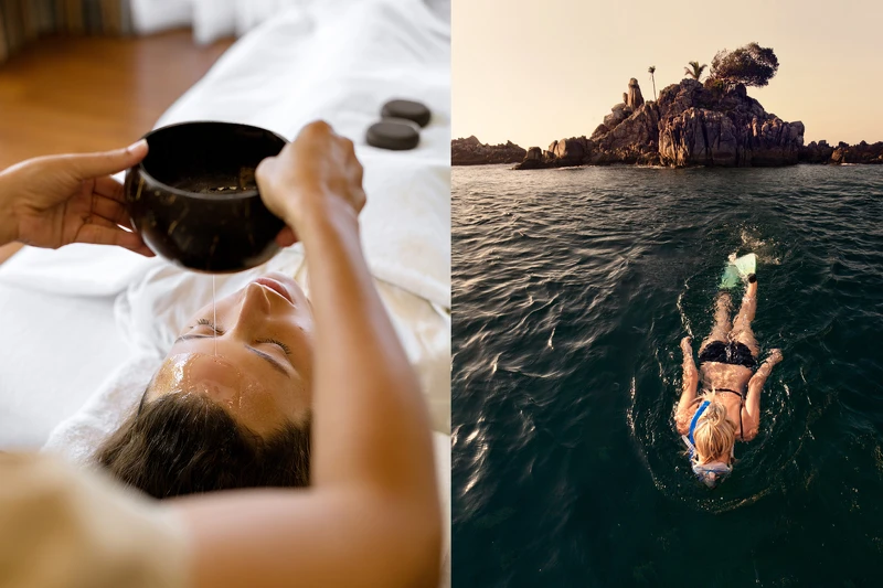 度假村內設有 Spa 中心,也能參與各項水上活動。 度假村內設有 Spa 中心,也能參與各項水上活動。