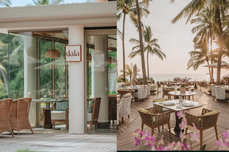 度假村內有許多餐飲選擇。 度假村內有許多餐飲選擇。