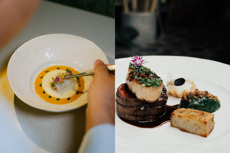 融合峇里島風味的餐點。 融合峇里島風味的餐點。