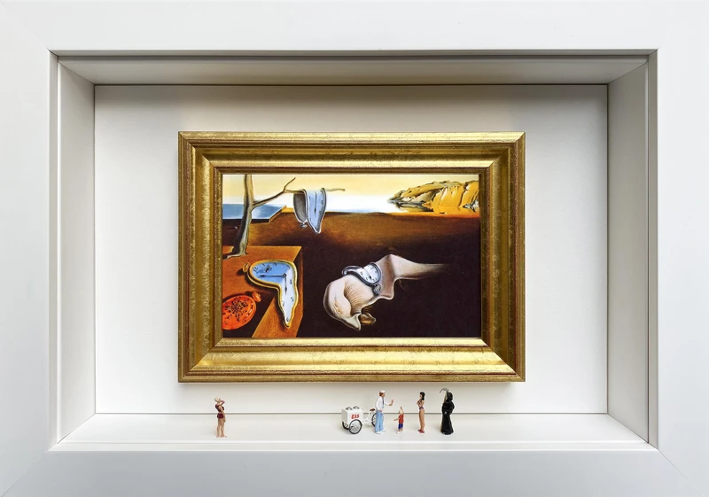 看啥小—微型藝術博物館_Gaspard Mitz《A Well Deserved Break》（達利《記憶的堅持》致敬作品）