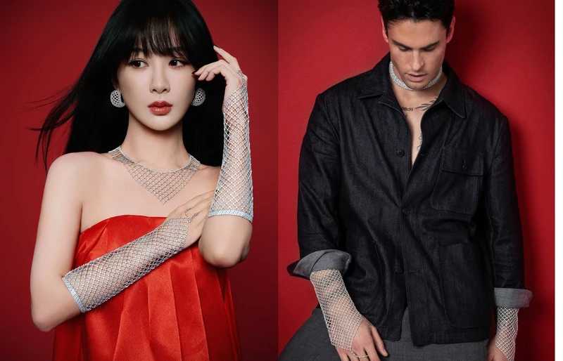 全球品牌代言人楊紫與巴普提斯特·賈比考尼（Baptiste Giabiconi）的穿戴演繹，完美傳遞同珠寶作品的摩登魅力。