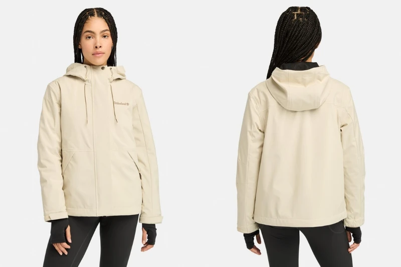 女款象牙色防潑水3合1外套 NT12000