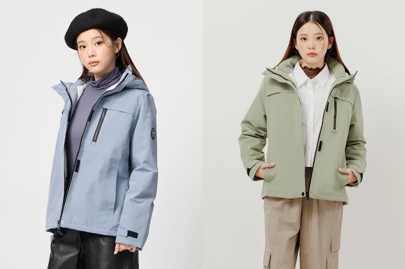 防潑水絨毛防風連帽外套 NT1099