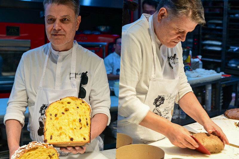 冠軍烘焙師 Aniello di Caprio 來台示範聖誕麵包做法。