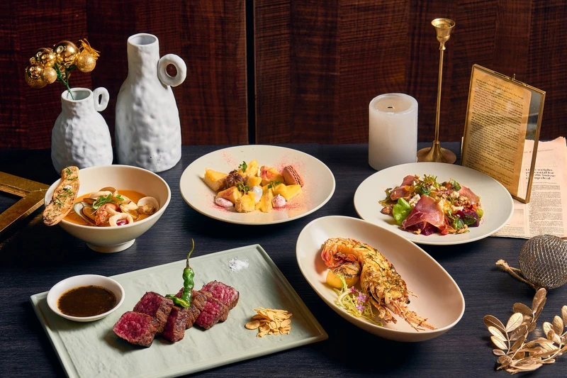 。「HELLO 2025！鎏金復古之夜」菜色。