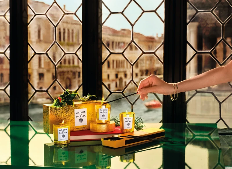 Acqua di Parma 2024流金璀璨限量版香氛蠟燭。 Acqua di Parma 2024流金璀璨限量版香氛蠟燭。
