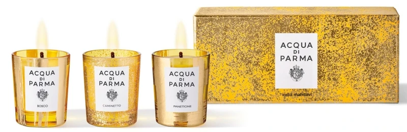 Acqua di Parma流金璀璨香氛蠟燭禮盒70g*3,NT5,400 Acqua di Parma流金璀璨香氛蠟燭禮盒70g*3,NT5,400