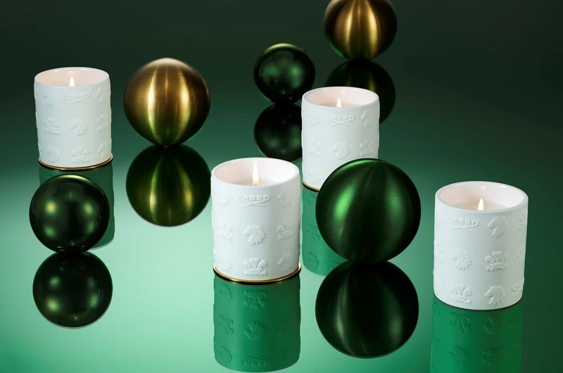 CREED居家香氛系列陶瓷香氛蠟燭形象圖。 CREED居家香氛系列陶瓷香氛蠟燭形象圖。